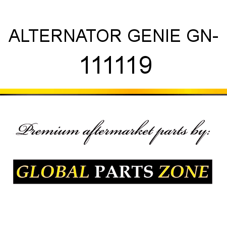 ALTERNATOR GENIE GN- 111119