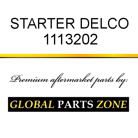 STARTER DELCO 1113202