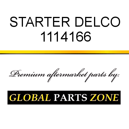 STARTER DELCO 1114166