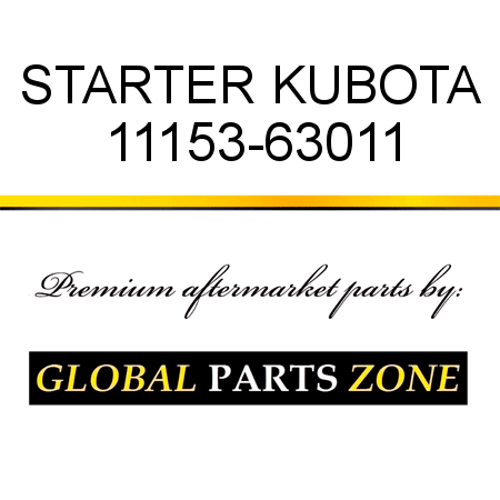STARTER KUBOTA 11153-63011