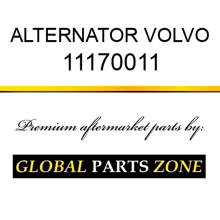 ALTERNATOR VOLVO 11170011