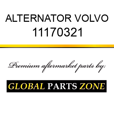 ALTERNATOR VOLVO 11170321