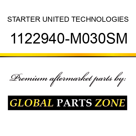 STARTER UNITED TECHNOLOGIES 1122940-M030SM