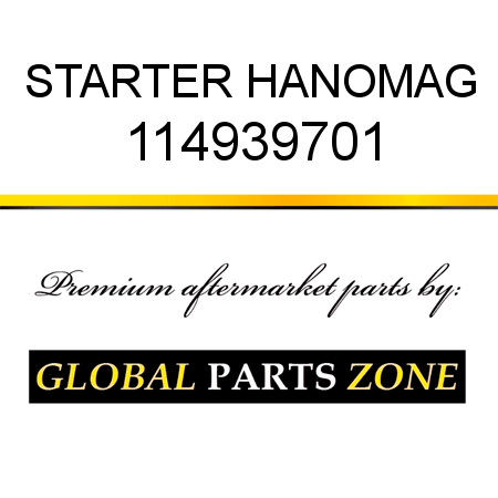 STARTER HANOMAG 114939701