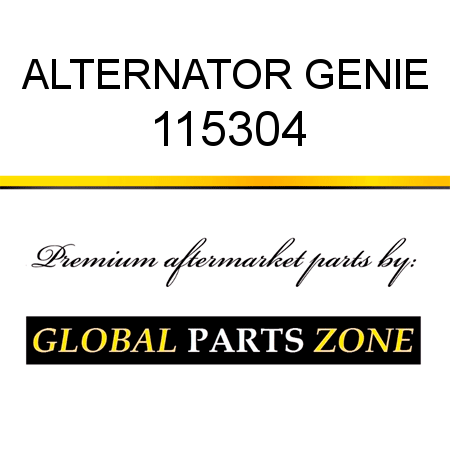 ALTERNATOR GENIE 115304