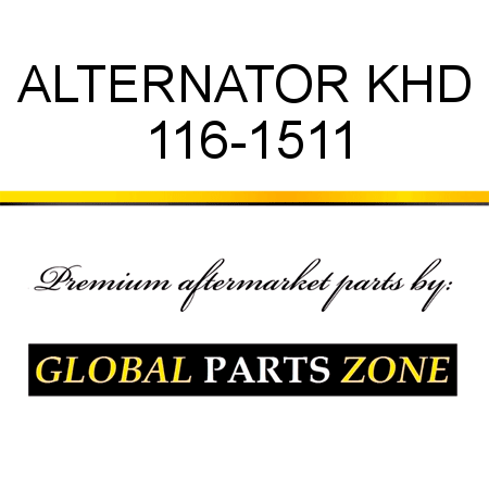 ALTERNATOR KHD 116-1511