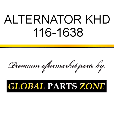 ALTERNATOR KHD 116-1638