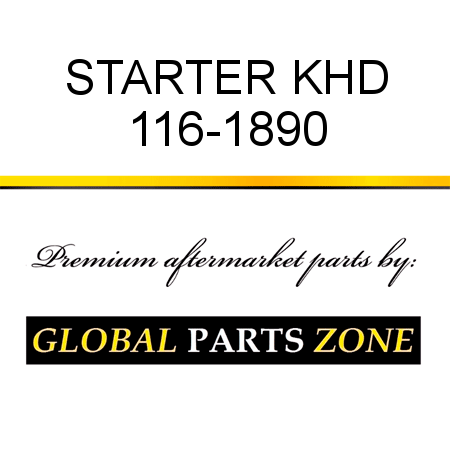 STARTER KHD 116-1890