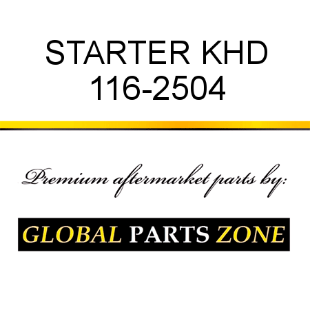 STARTER KHD 116-2504