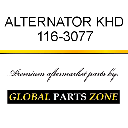 ALTERNATOR KHD 116-3077