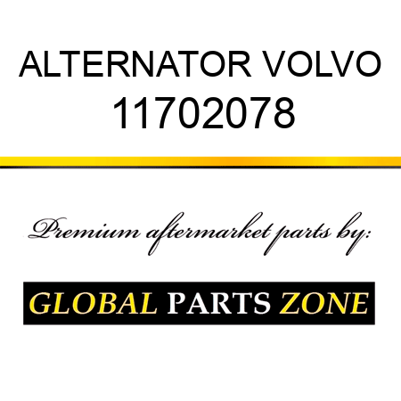 ALTERNATOR VOLVO 11702078