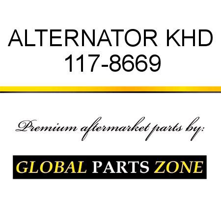 ALTERNATOR KHD 117-8669