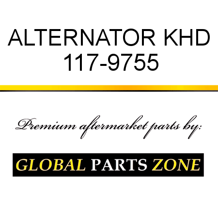 ALTERNATOR KHD 117-9755