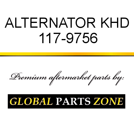 ALTERNATOR KHD 117-9756