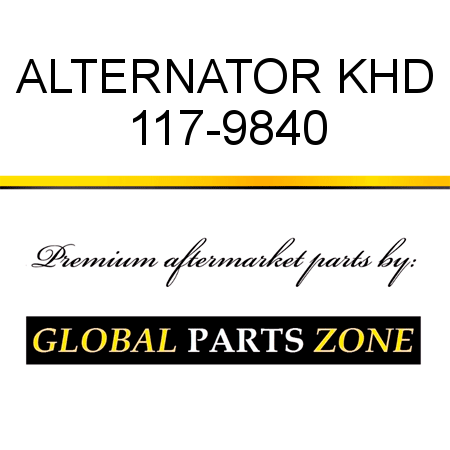 ALTERNATOR KHD 117-9840