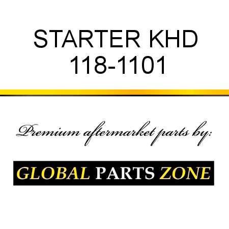 STARTER KHD 118-1101