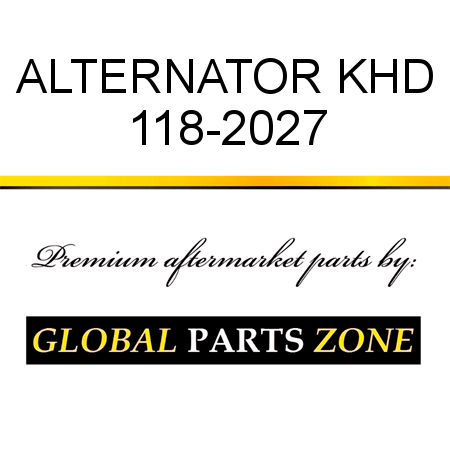 ALTERNATOR KHD 118-2027