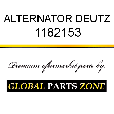 ALTERNATOR DEUTZ 1182153