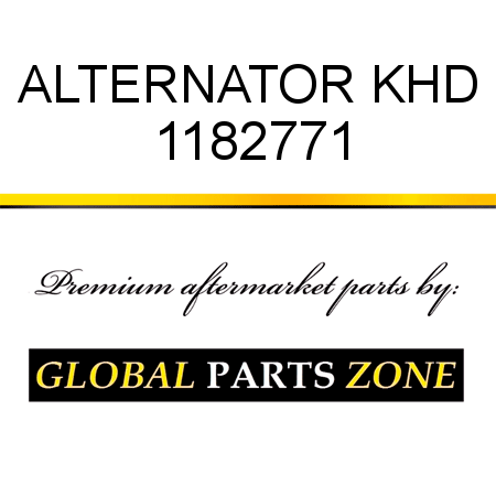 ALTERNATOR KHD 1182771