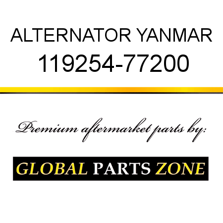 ALTERNATOR YANMAR 119254-77200