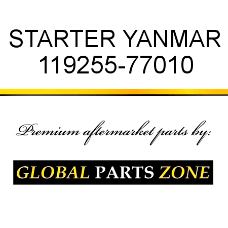 STARTER YANMAR 119255-77010