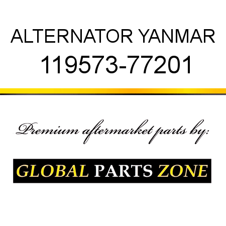 ALTERNATOR YANMAR 119573-77201