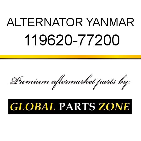 ALTERNATOR YANMAR 119620-77200