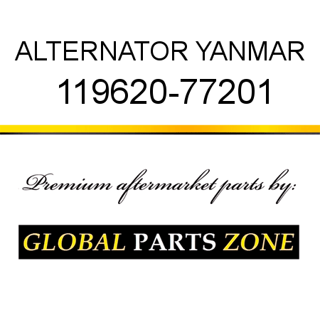 ALTERNATOR YANMAR 119620-77201