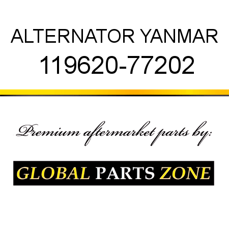 ALTERNATOR YANMAR 119620-77202