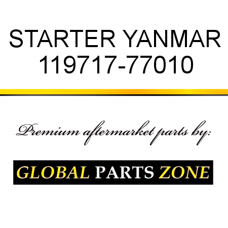 STARTER YANMAR 119717-77010