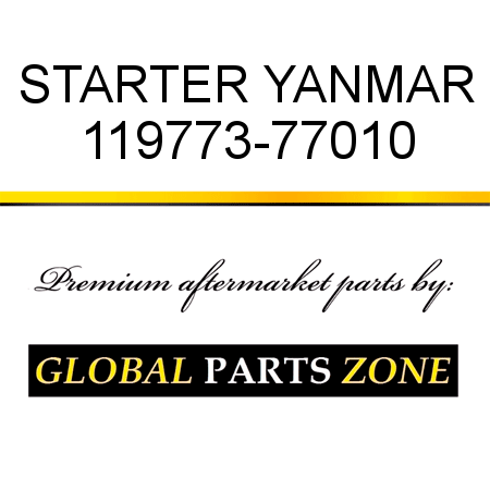 STARTER YANMAR 119773-77010