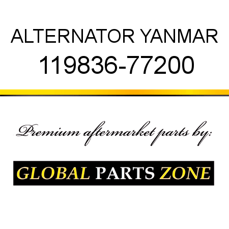 ALTERNATOR YANMAR 119836-77200