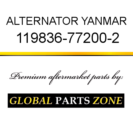 ALTERNATOR YANMAR 119836-77200-2