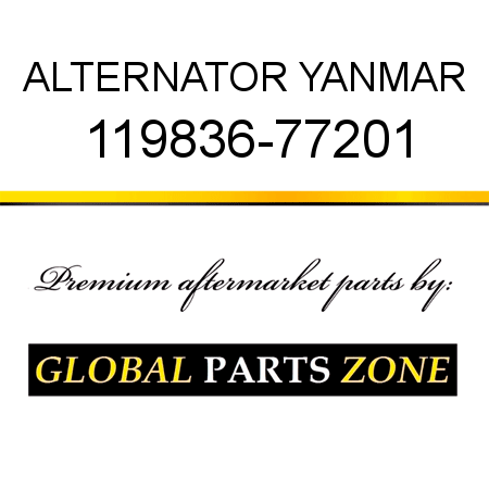 ALTERNATOR YANMAR 119836-77201