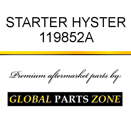 STARTER HYSTER 119852A