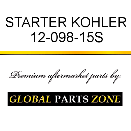 STARTER KOHLER 12-098-15S