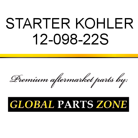 STARTER KOHLER 12-098-22S