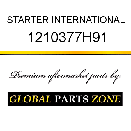 STARTER INTERNATIONAL 1210377H91