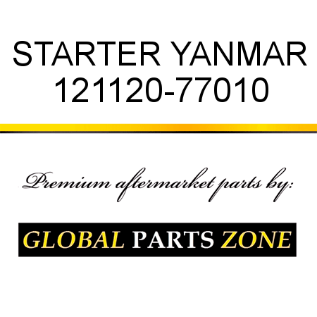 STARTER YANMAR 121120-77010