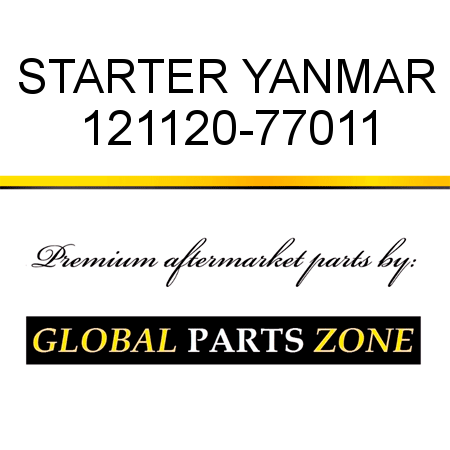 STARTER YANMAR 121120-77011