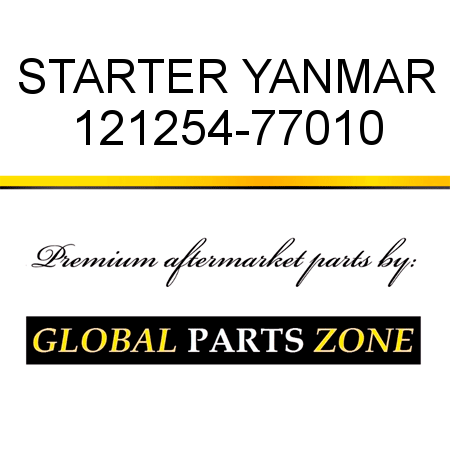 STARTER YANMAR 121254-77010