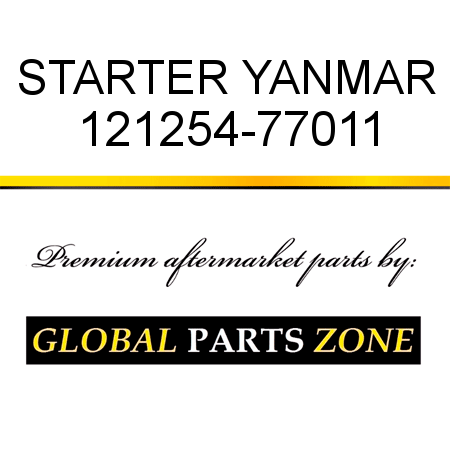 STARTER YANMAR 121254-77011