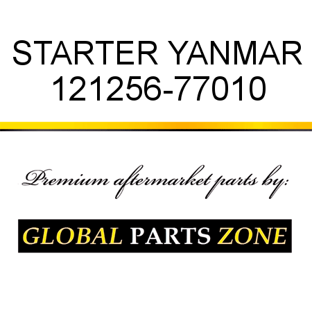 STARTER YANMAR 121256-77010