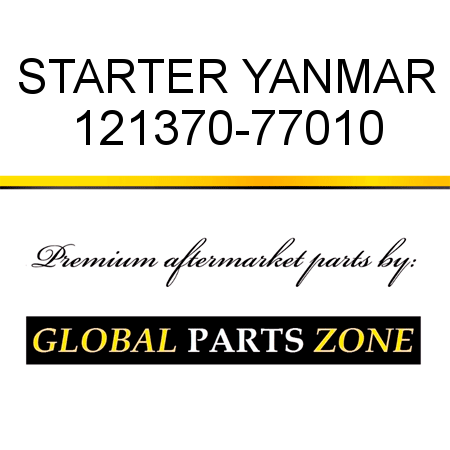 STARTER YANMAR 121370-77010