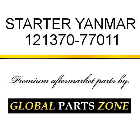 STARTER YANMAR 121370-77011