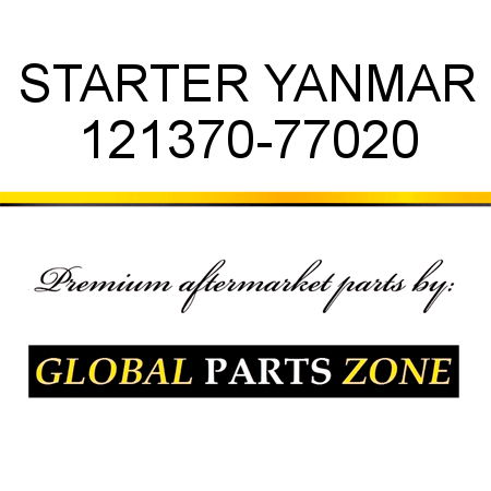 STARTER YANMAR 121370-77020