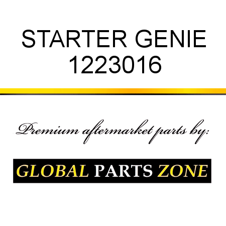 STARTER GENIE 1223016