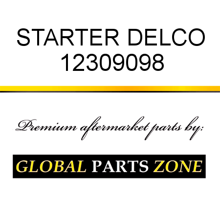 STARTER DELCO 12309098