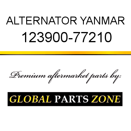 ALTERNATOR YANMAR 123900-77210