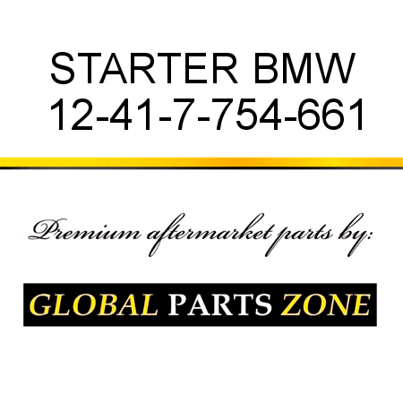 STARTER BMW 12-41-7-754-661